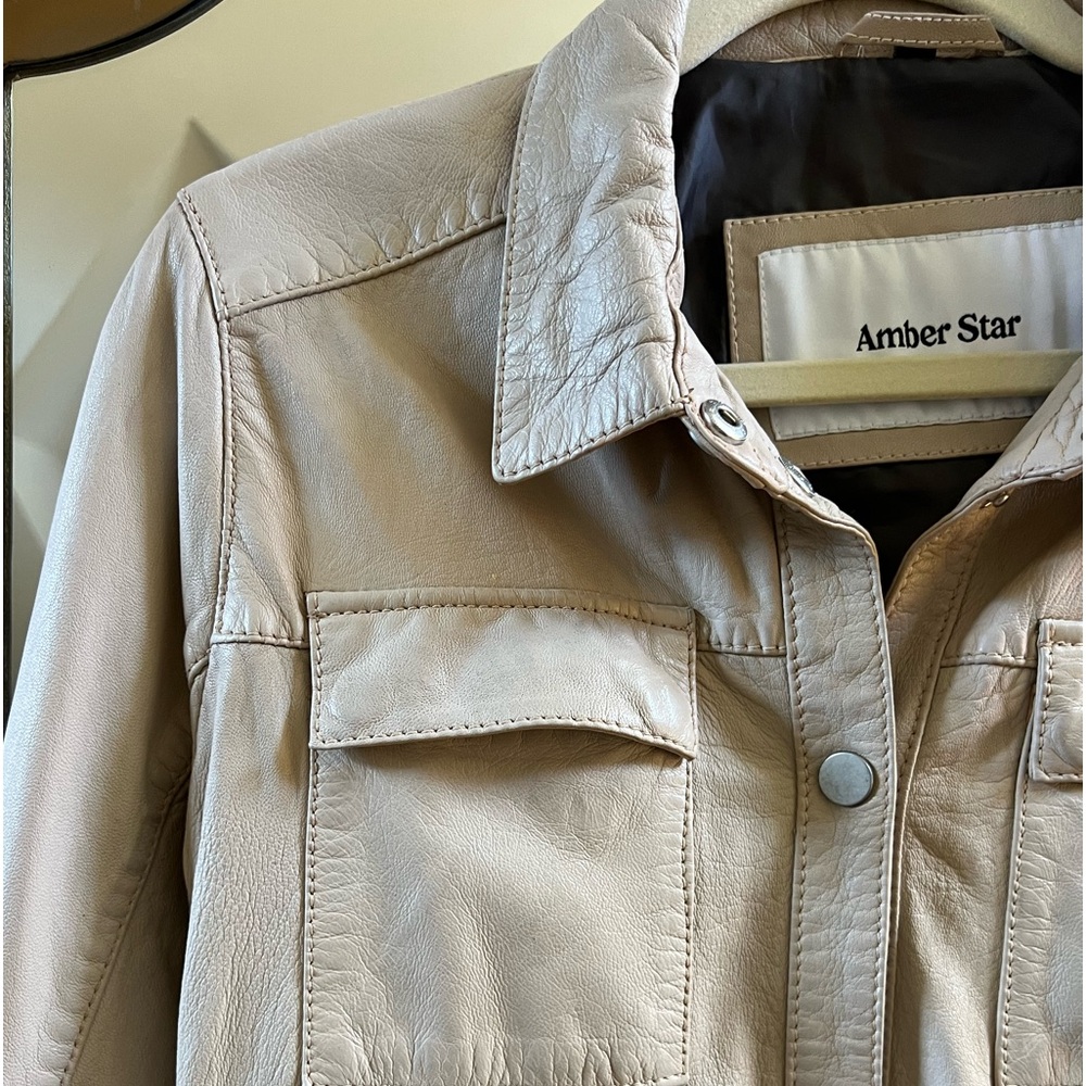 Vintage and boho vibes long leather jacket